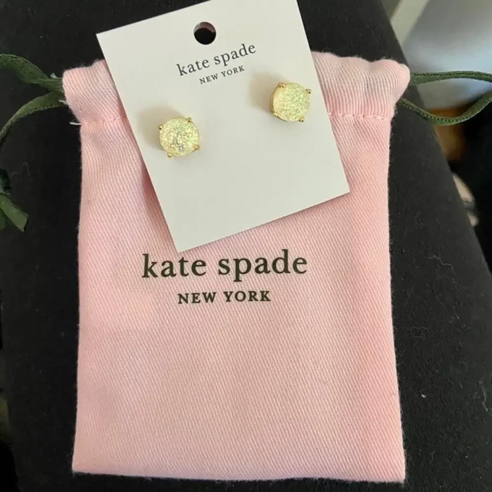 NWT - Kate Spade - Opal Glitter Stud Earrings